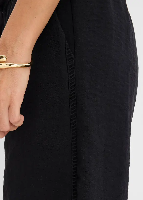 Shorts av viskosmix, med res&aring;rmidja, bonprix