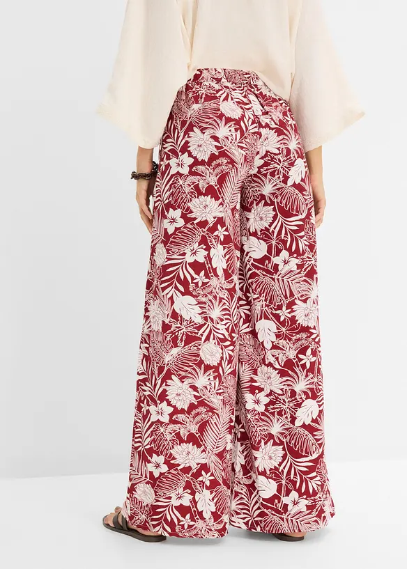 Vid byxa i viskosmix, bonprix