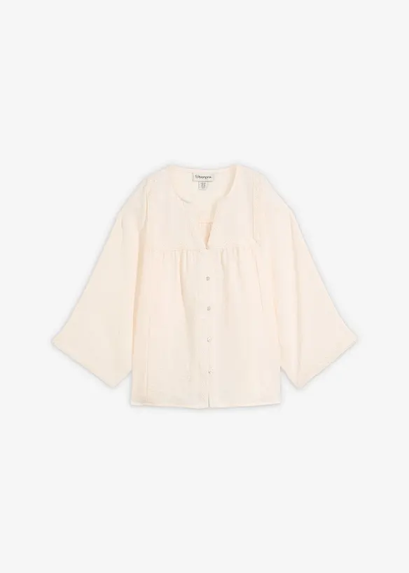 Blus av viskosmix, bonprix