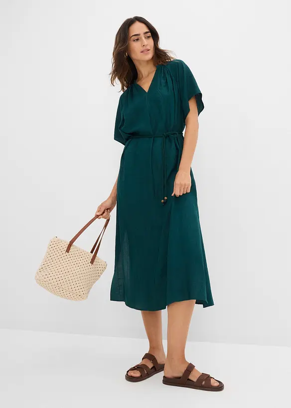 Midikl&auml;nning av mjuk viskosmix, bonprix