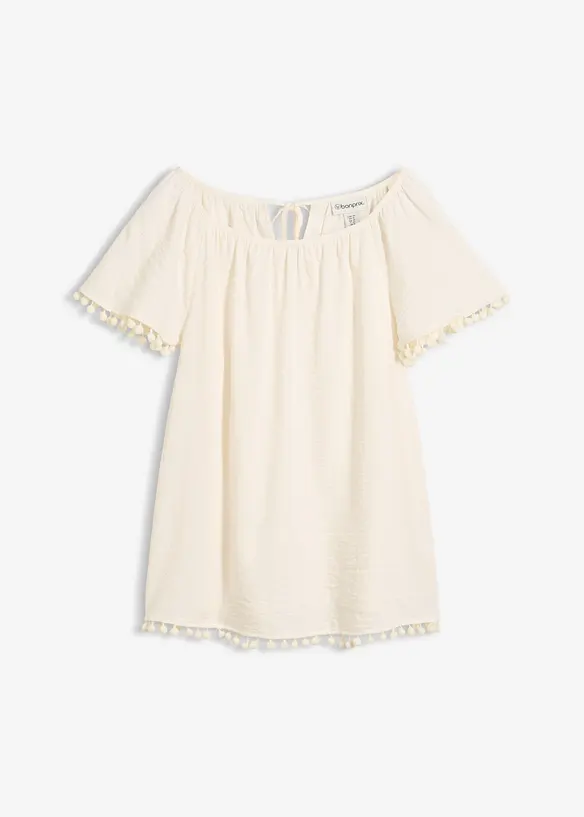 Blus i mjuk viskosmix, bonprix