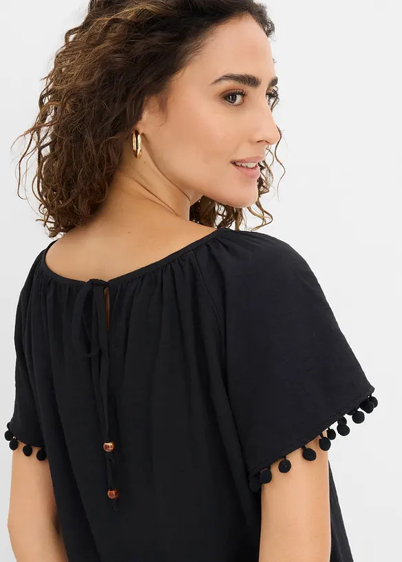 Blus i mjuk viskosmix, bonprix