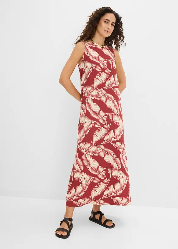 M&ouml;nstrad kl&auml;nning i viskosmix, bonprix