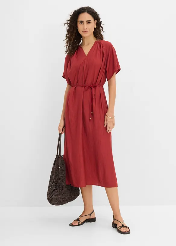 Midikl&auml;nning av mjuk viskosmix, bonprix