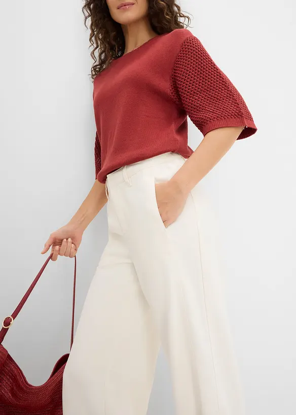 Byxa i sommarfin, kort modell, bonprix