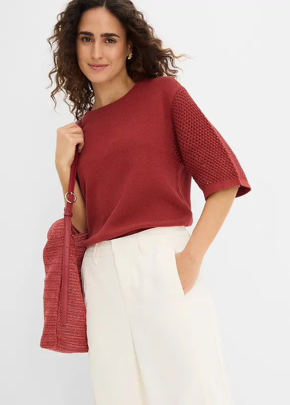 Byxa i sommarfin, kort modell, bonprix