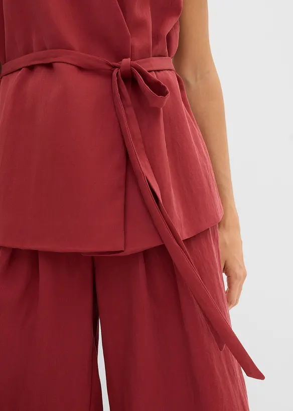 Topp med sk&auml;rp i viskosmix, bonprix