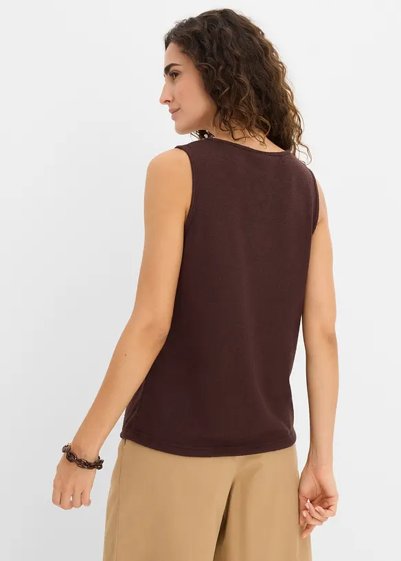 Stickat linne med p&auml;rldetalj, bonprix