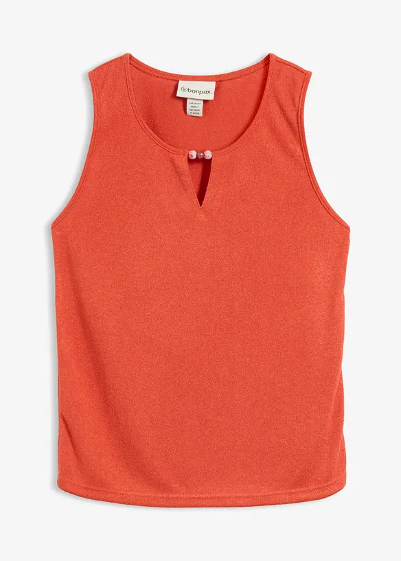 Stickat linne med p&auml;rldetalj, bonprix