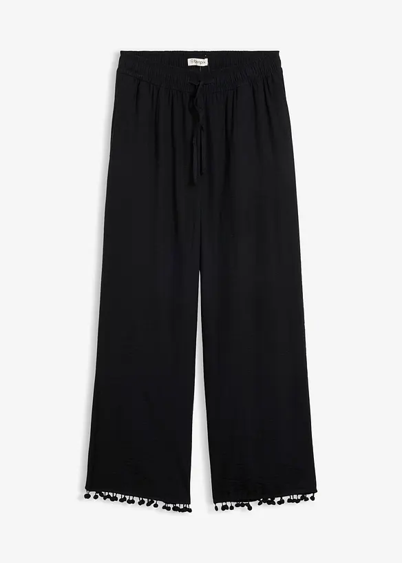 Dra p&aring;-byxa i mjuk viskosmix, bonprix