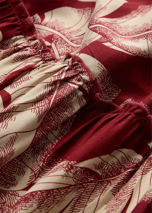 Kaftankl&auml;nning i f&ouml;ljsam viskos, bonprix