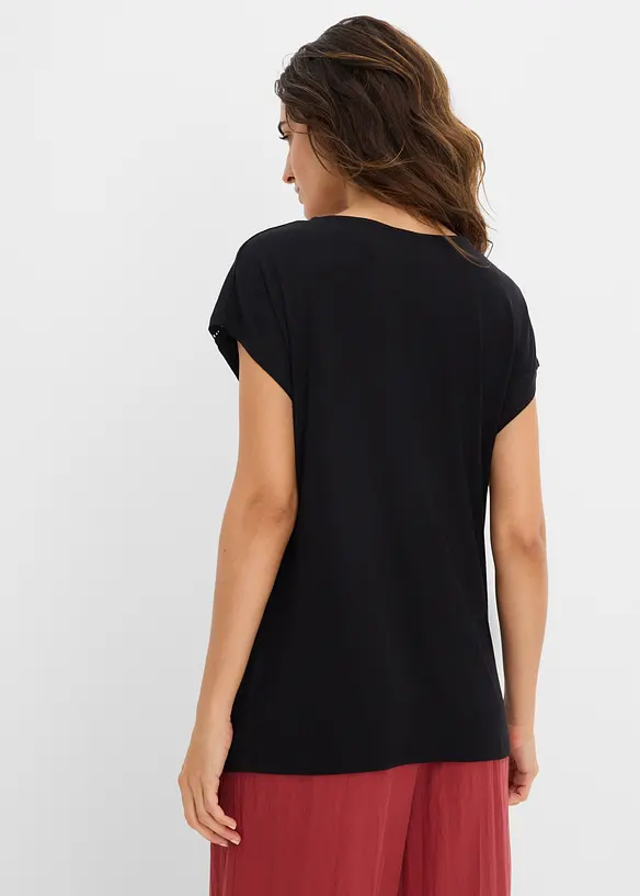 Topp med h&aring;lbroderi p&aring; axlarna, bonprix