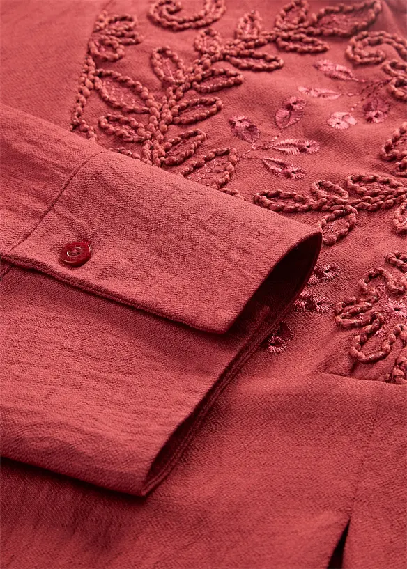 Tunn kaftankl&auml;nning med dekorativa detaljer, bonprix