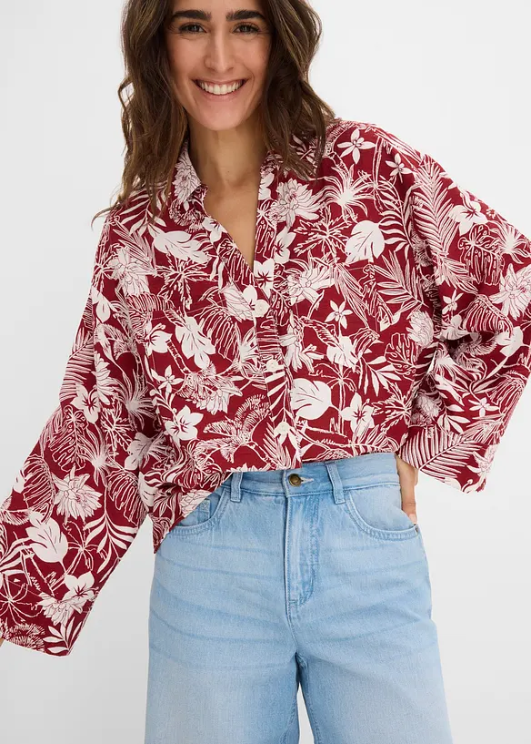 Jeansshorts Mid Waist, med bekv&auml;m midja, bonprix