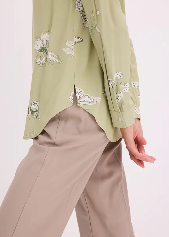 M&ouml;nstrad viskosblus, bonprix