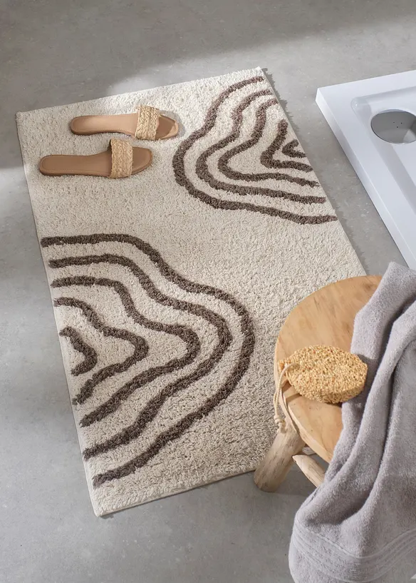 Badrumsmatta med grafiskt m&ouml;nster, bonprix