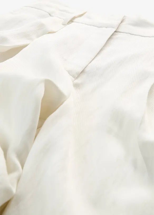 Byxa i viskosmix, med gubbveck, bonprix