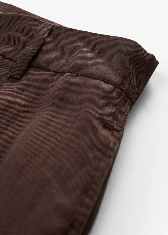 Byxa i viskosmix, med gubbveck, bonprix