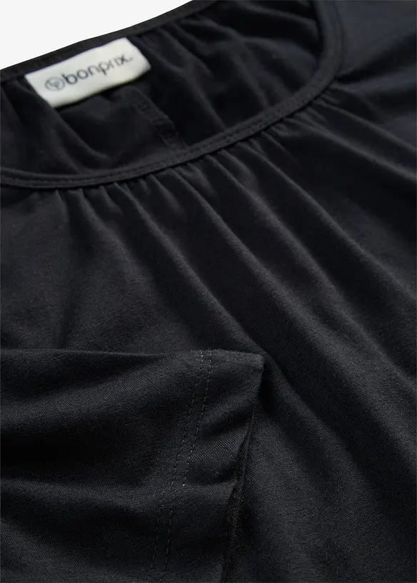 Oversizetopp i materialmix, bonprix