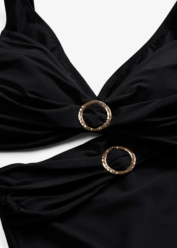 Bikini med BH-topp och ringdetaljer (2 delar), bonprix