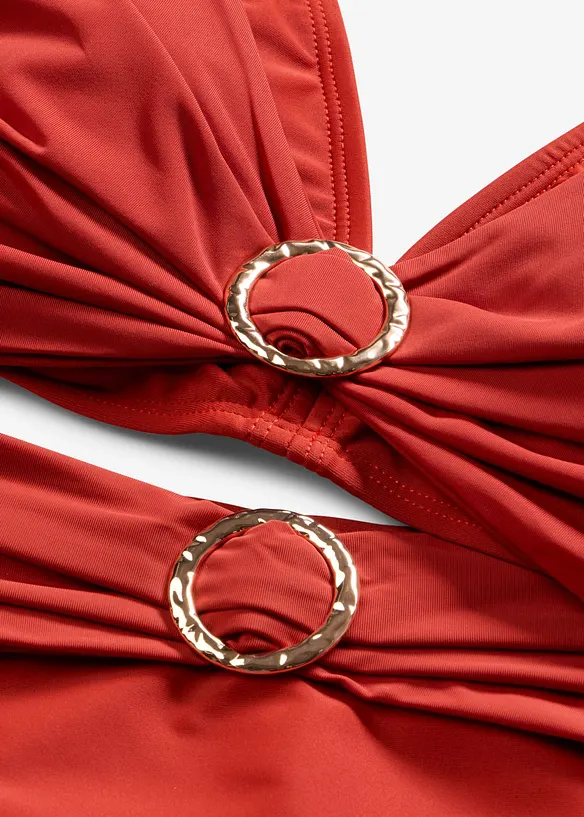 Bikini med BH-topp och ringdetaljer (2 delar), bonprix