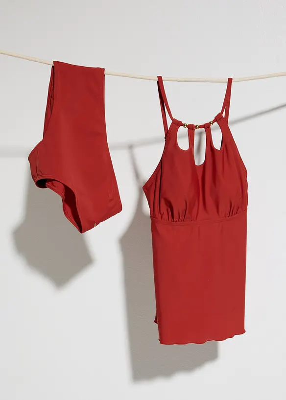 Tankini med cut-outs (2 delar), bonprix