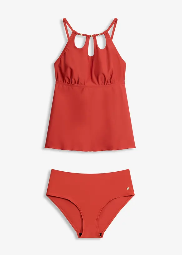 Tankini med cut-outs (2 delar), bonprix
