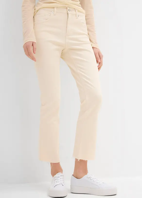 Bootcut Jeans High Waist, cropped, bonprix