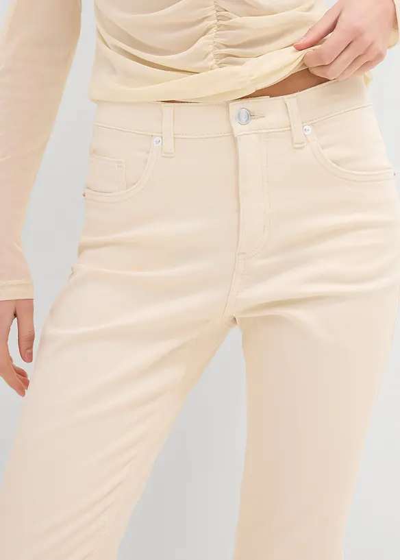 Bootcut Jeans High Waist, cropped, bonprix