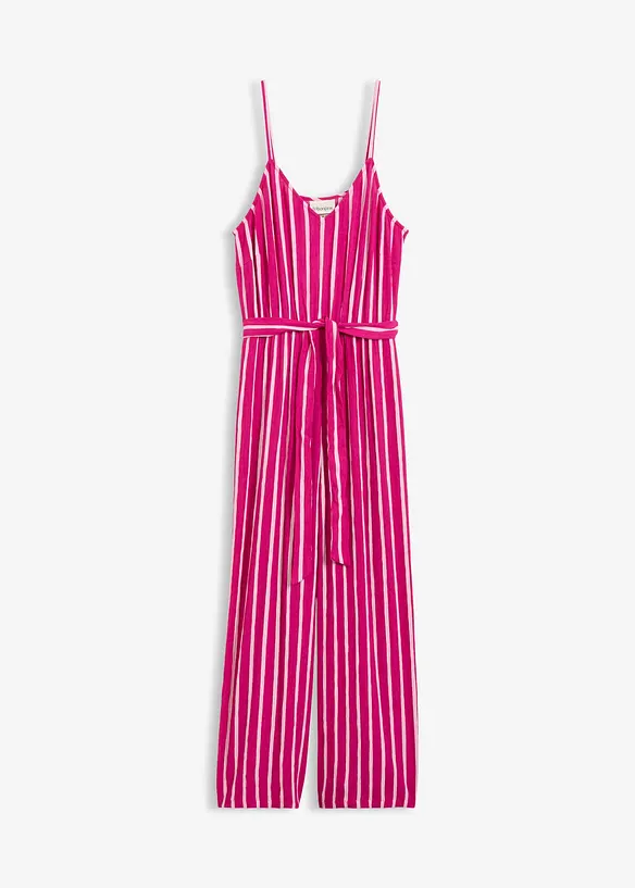 Jumpsuit i viskos med struktur, bonprix