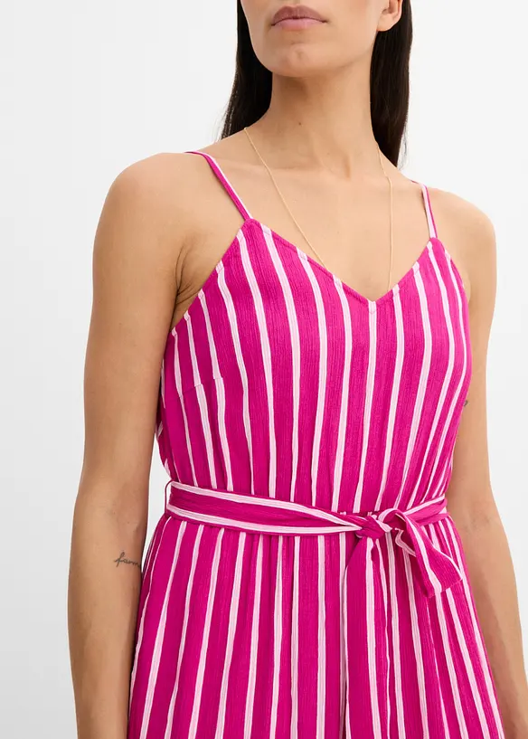 Jumpsuit i viskos med struktur, bonprix