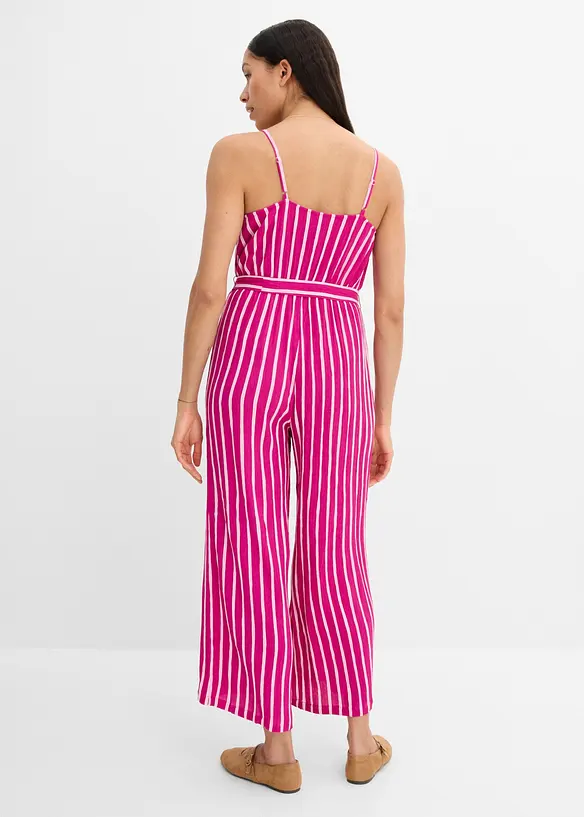 Jumpsuit i viskos med struktur, bonprix
