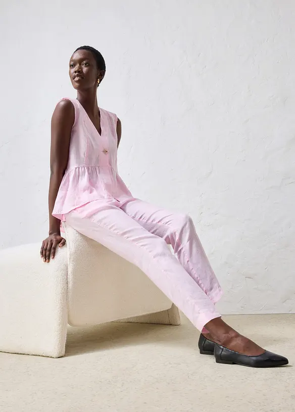 7/8-byxa av linne, bonprix