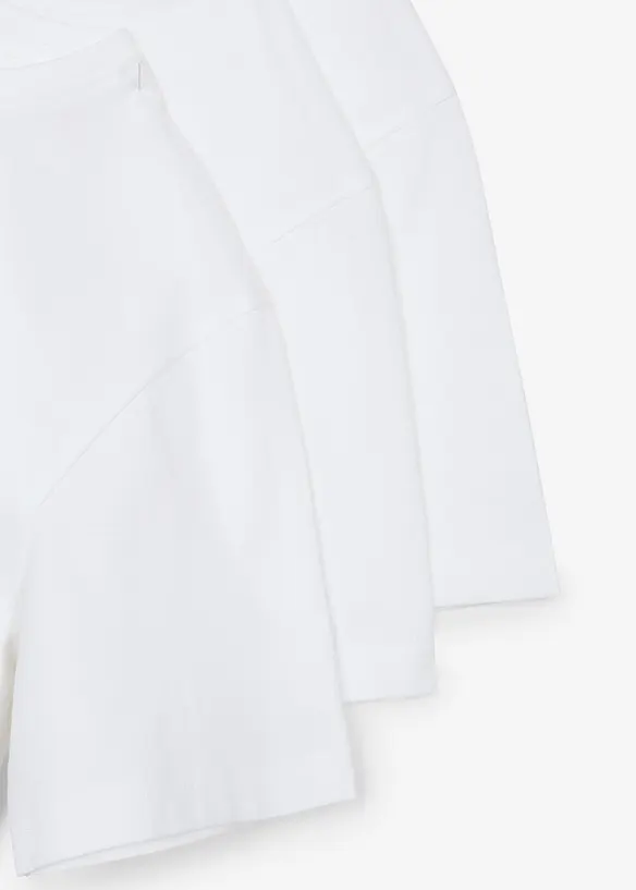 T-shirt av ren bomull (3-pack), bonprix