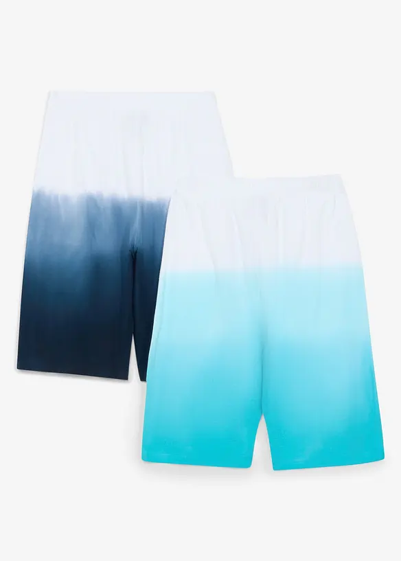 Jerseyshorts i ekologisk bomull (2-pack), bonprix