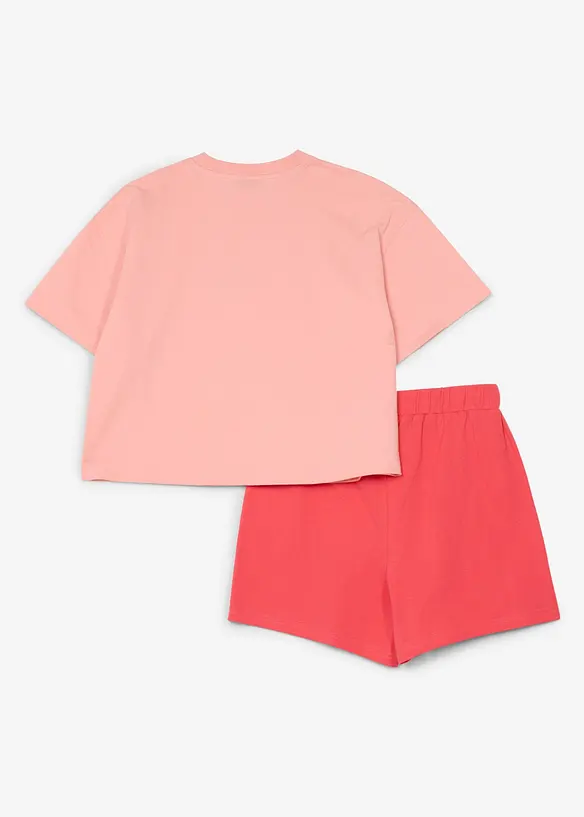 Topp och shorts i ekologisk bomull (2 delar), bonprix