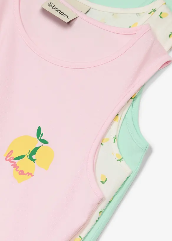 Linne i ekologisk bomull (3-pack), bonprix