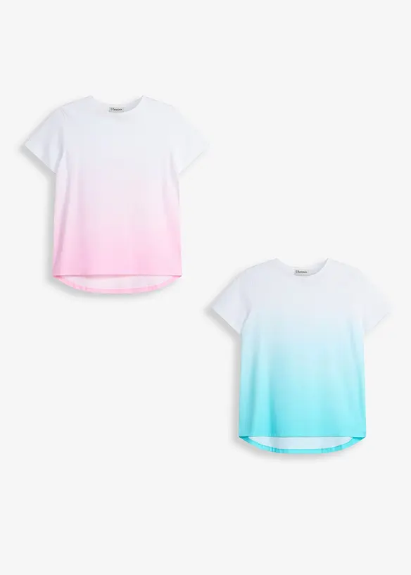 T-shirt i ekologisk bomull (2-pack), bonprix
