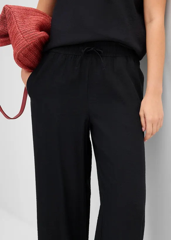 Dra p&aring;-byxa i mjuk viskosmix, bonprix