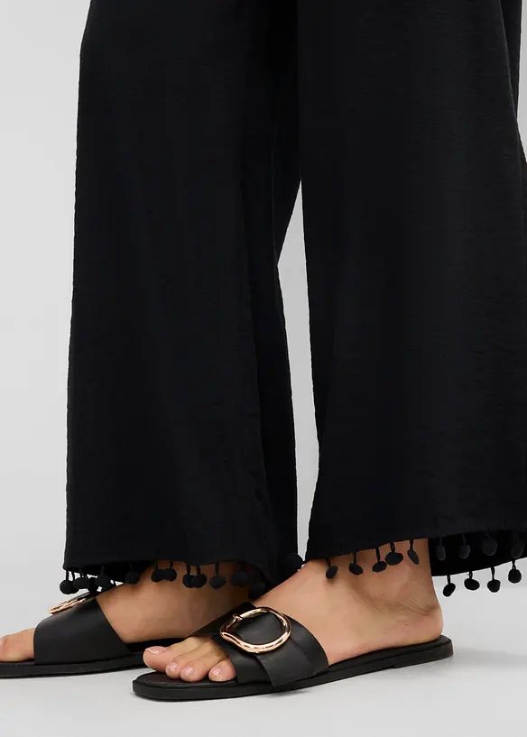 Dra p&aring;-byxa i mjuk viskosmix, bonprix