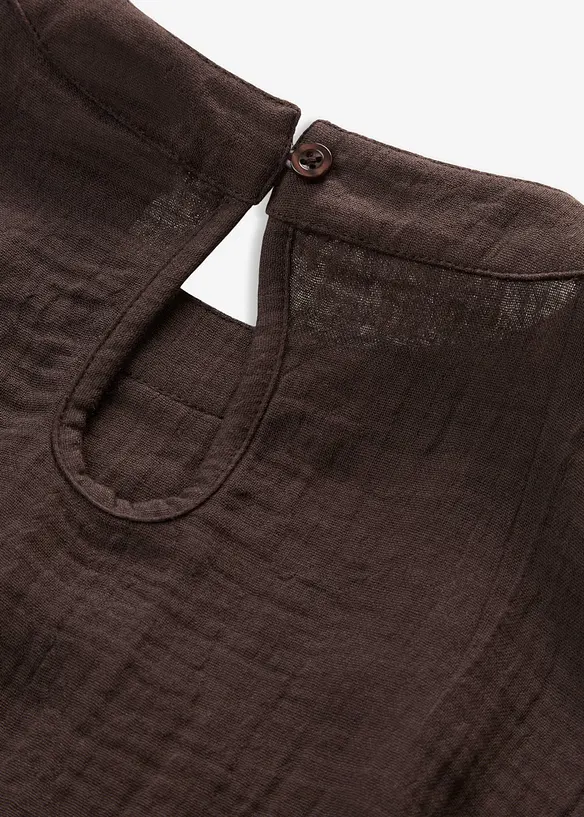 Blus i bomullsmuslin, bonprix