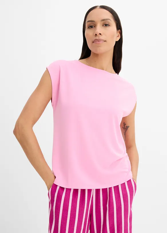 Oversizetopp i mjuk viskosmix, bonprix