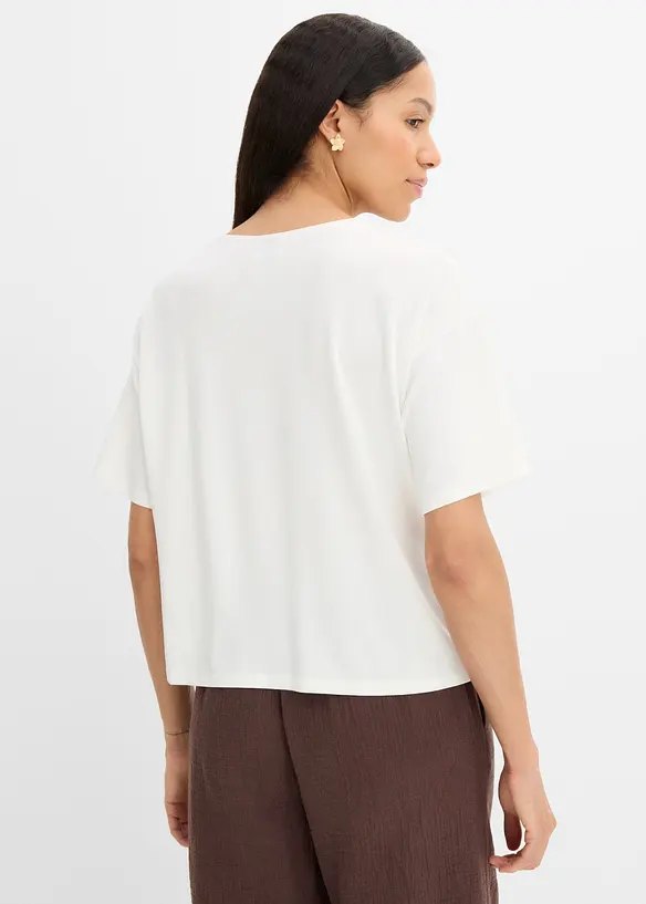 T-shirt i mjuk viskosmix, bonprix