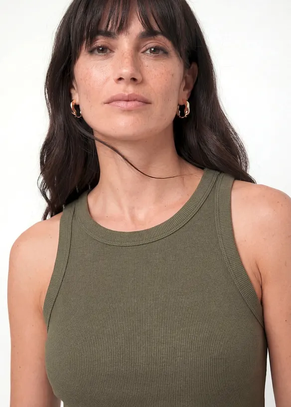 Ribbstickat linne, bonprix