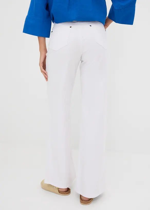 Wide Leg jeans, Mid Waist, Stretch, bonprix