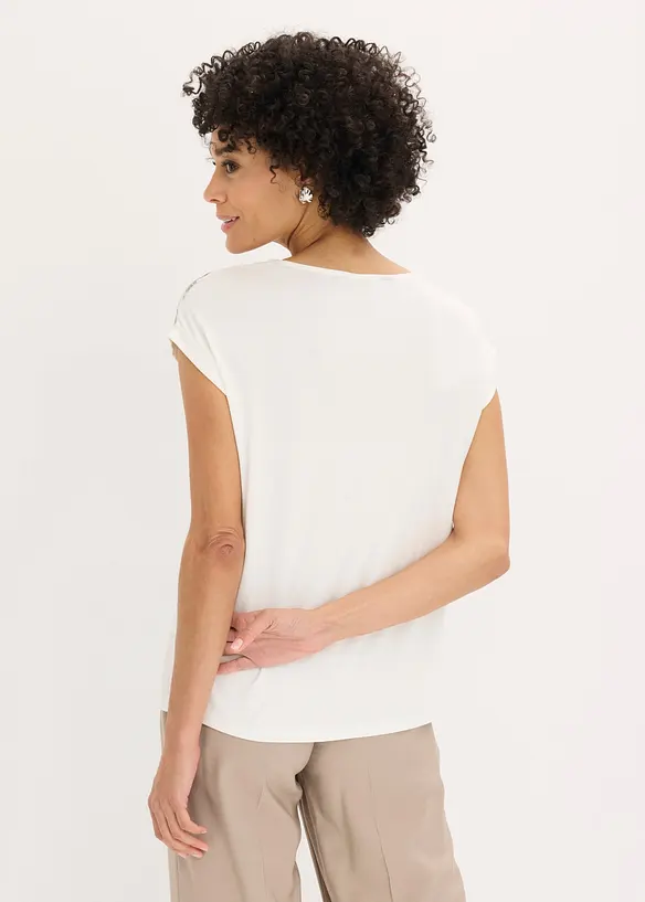 Blommig blustopp, bonprix