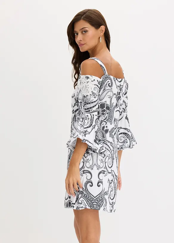 Utsv&auml;ngd kl&auml;nning med bara axlar, bonprix