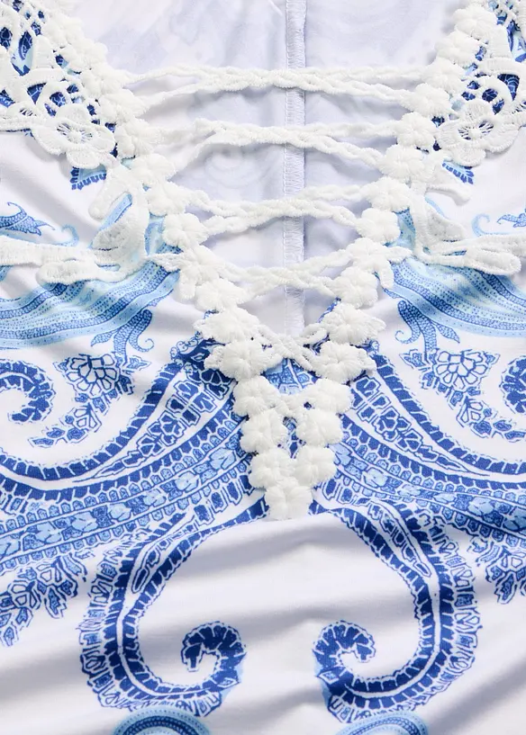 Utsv&auml;ngd kl&auml;nning med bara axlar, bonprix