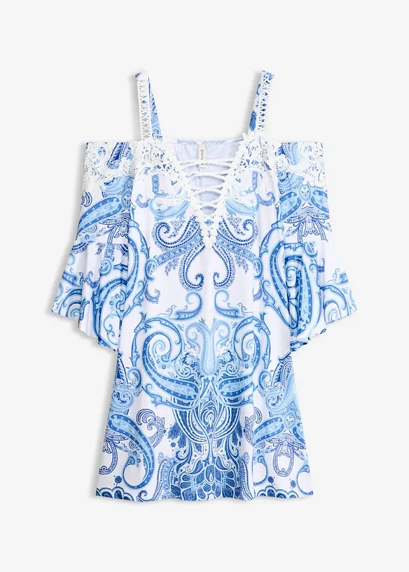 Utsv&auml;ngd kl&auml;nning med bara axlar, bonprix