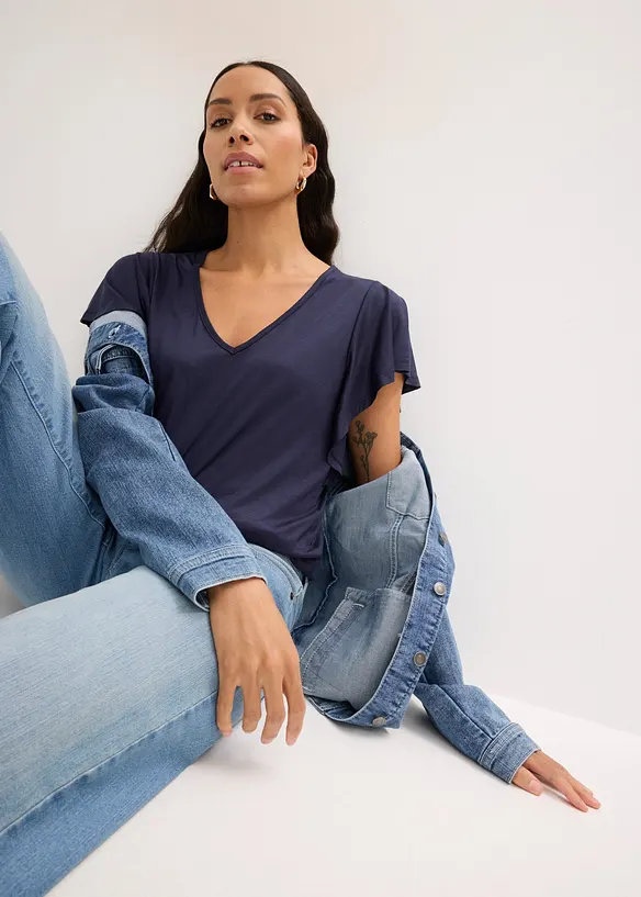 Topp i mjuk viskos, bonprix